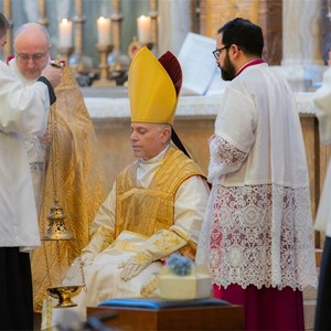 Nadbiskup San Francisca Cordileone slavio pontifikalnu misu i održao predavanje u Župi sv. Blaža